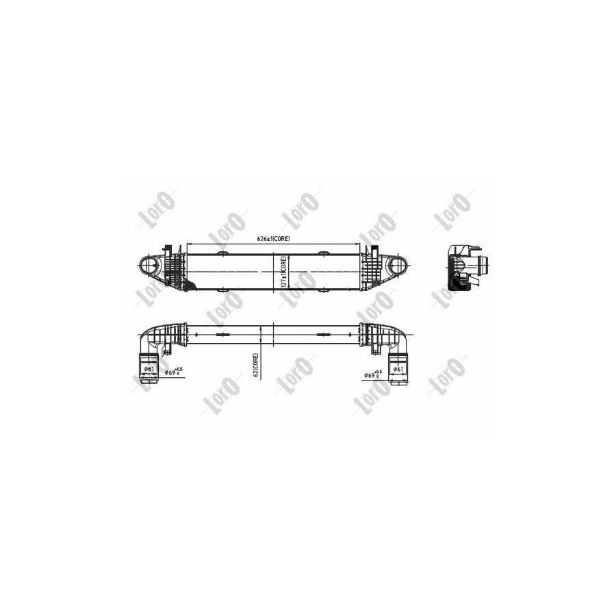 Abakus 0540180008 Intercooler Suitable For Mercedes-Benz C-Class Saloon (W204) | ML Performance UK