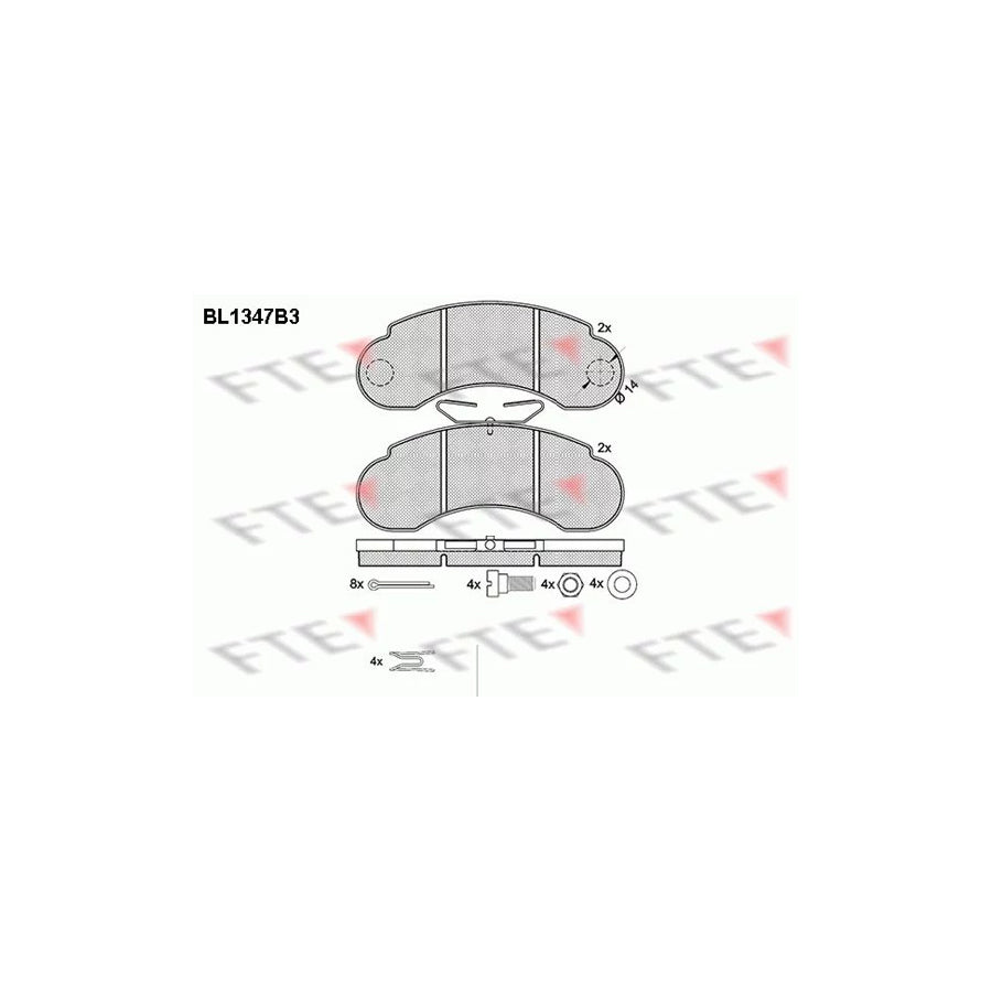 Fte BL1347B3 Brake Pad Set Suitable For Mercedes-Benz 100 | ML Performance UK Car Parts