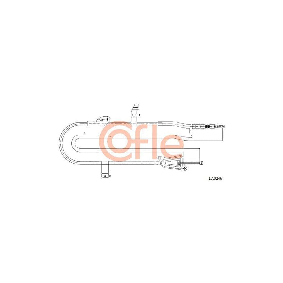 Cofle 15.359 Clutch Cable For Peugeot 309 I Hatchback