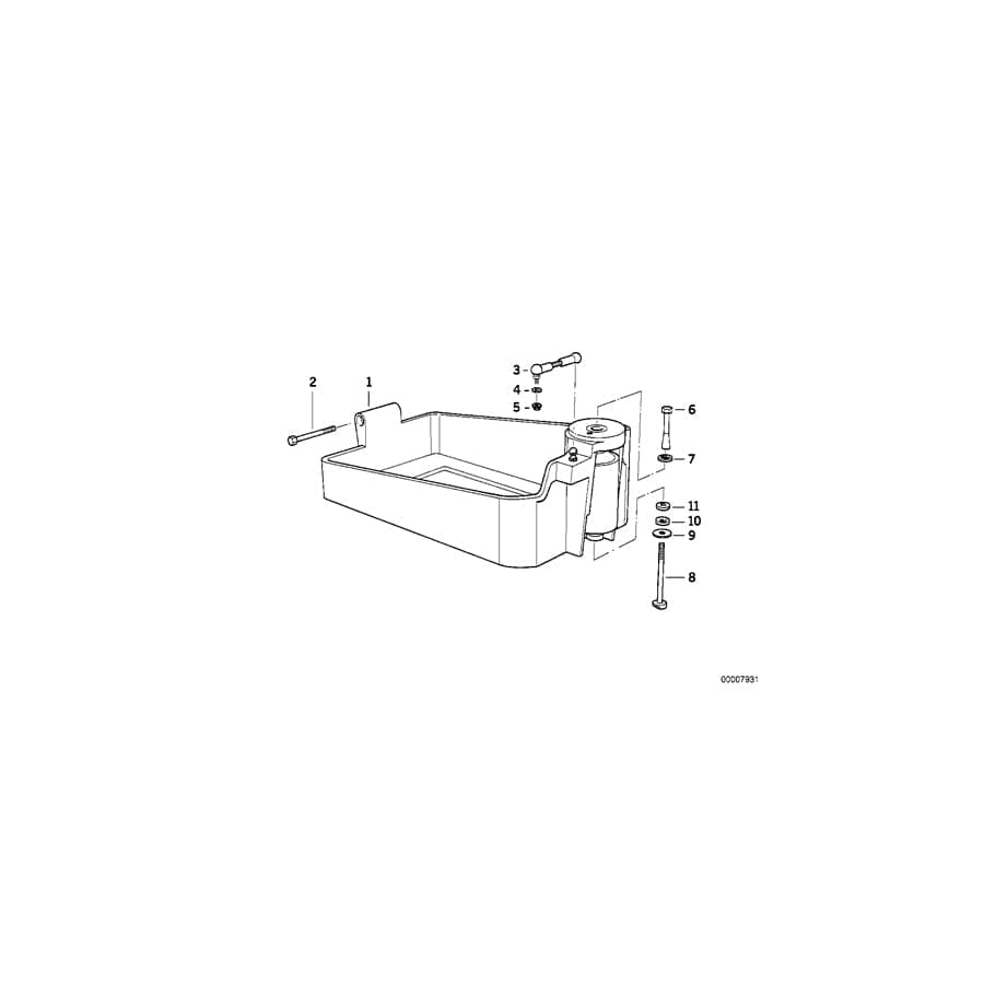 Genuine BMW 51718172849 E36 Bolt (Inc. 325i, 328i & 318i) | ML Performance UK Car Parts