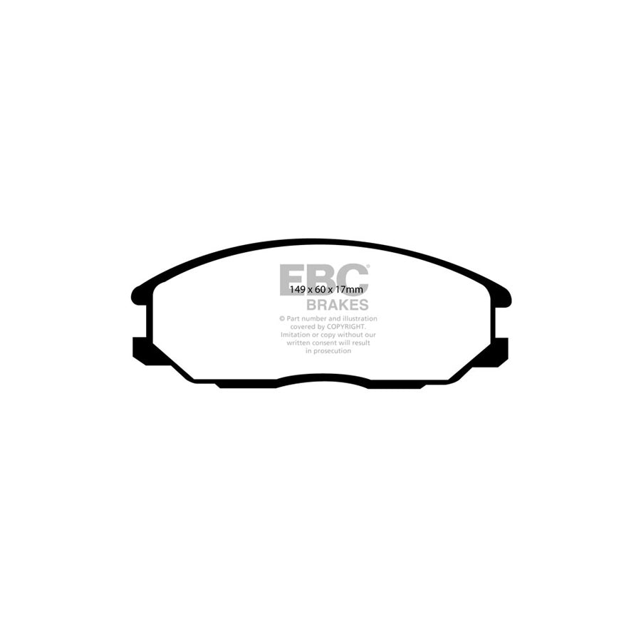 EBC DP1332 Hyundai Ssangyong Ultimax Front Brake Pads - Akebono Caliper 2 | ML Performance UK Car Parts