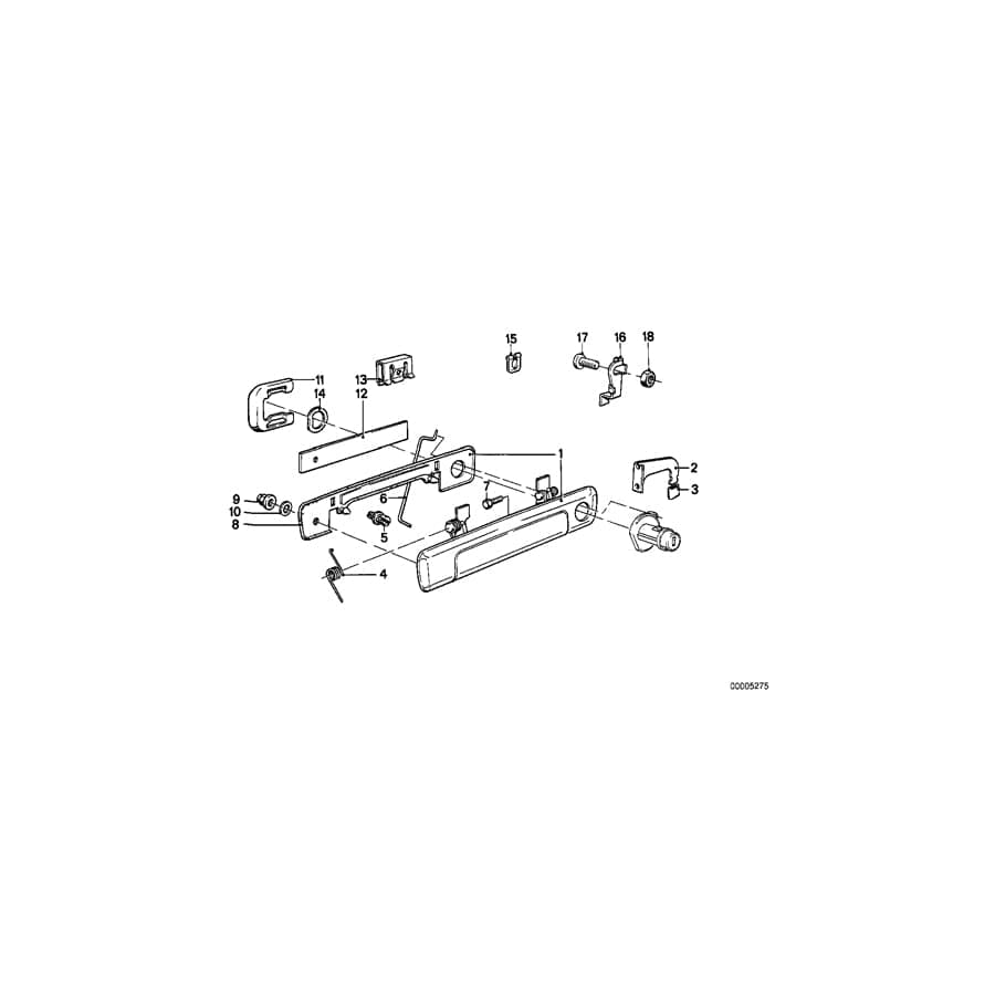 Genuine BMW 51211915968 E23 Door Handle Outer Right (Inc. 732i, 728i & 733i) | ML Performance UK Car Parts