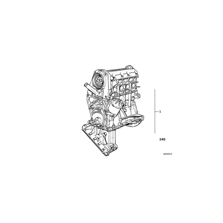 Genuine BMW 11009059200 E30 E34 Set Mounting Parts Short Engine (Inc. 316i, 318i & 518i) | ML Performance UK Car Parts