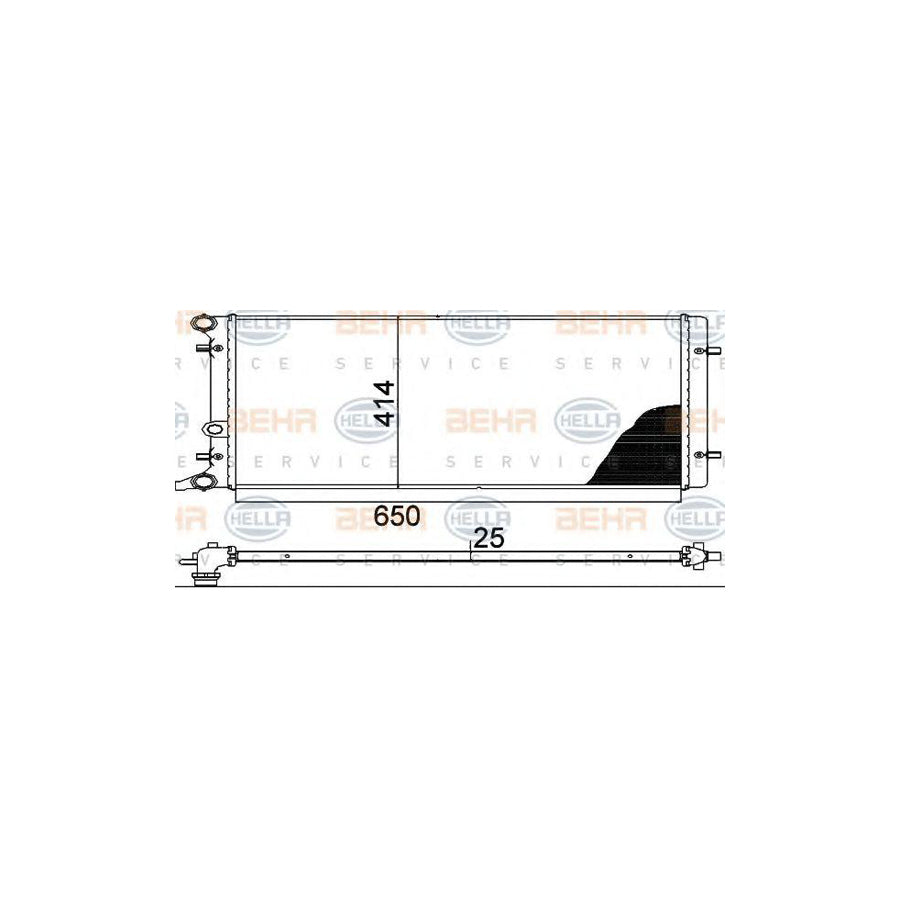 Hella 8MK 376 888-784 Engine Radiator