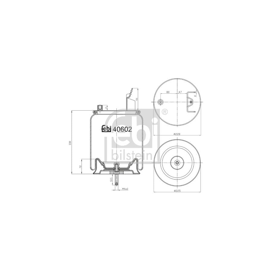 Febi Bilstein 40602 Boot, Air Suspension