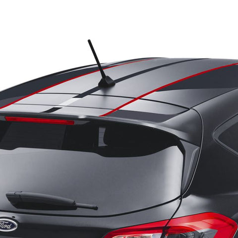 GENUINE FORD 2378993 FIESTA DECOR STRIPES FOR ROOF, MATTE BLACK / RED GLOSS | ML Performance UK