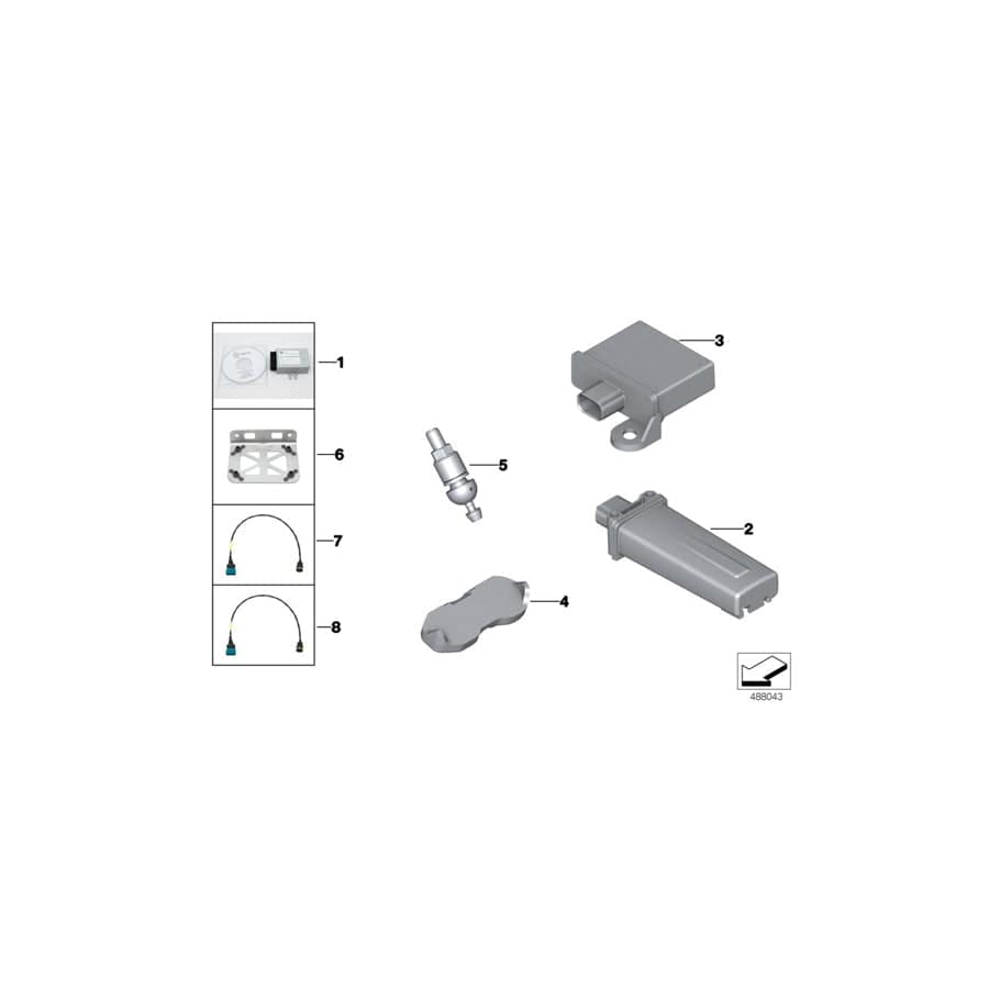 Genuine BMW 81308344973 Line. Rdc Sensor, Control Unit TYRE PRESSURE (Inc. M4 GT4) | ML Performance UK Car Parts