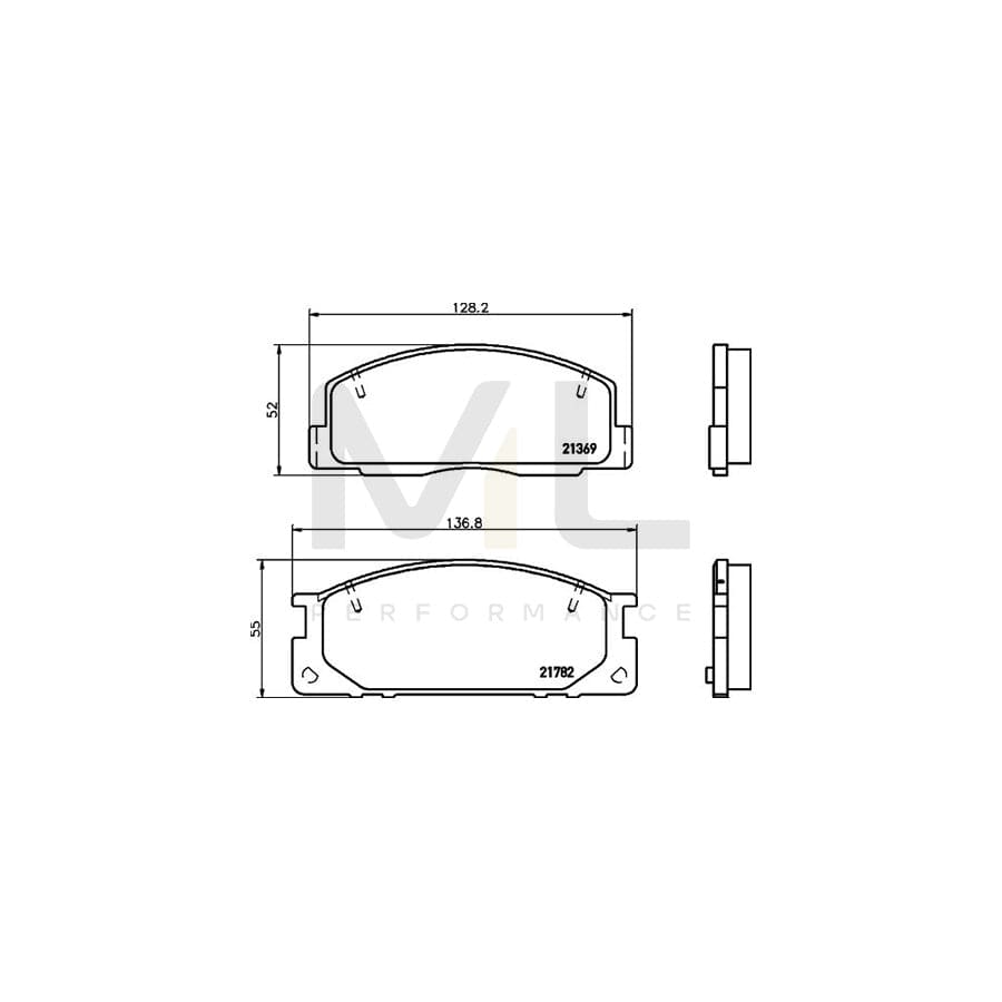 TEXTAR 2136901 Brake pad set for TOYOTA Liteace Minibus (M30) not prepared for wear indicator | ML Performance Car Parts