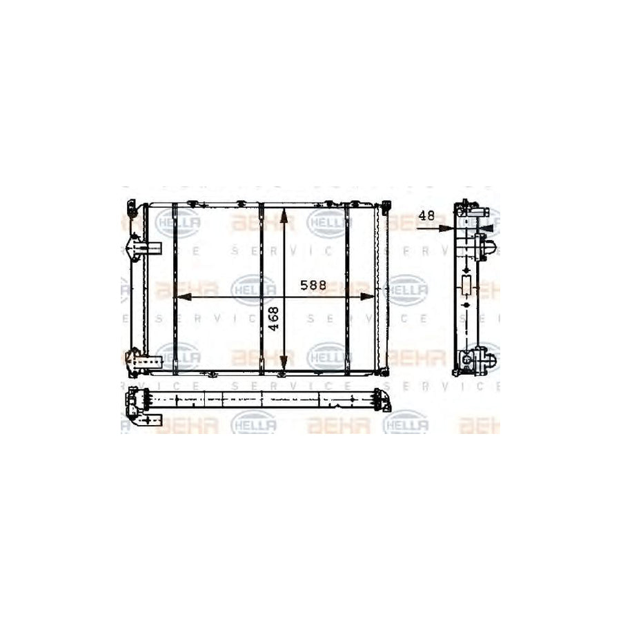 Hella 8MK 376 717-371 Engine Radiator