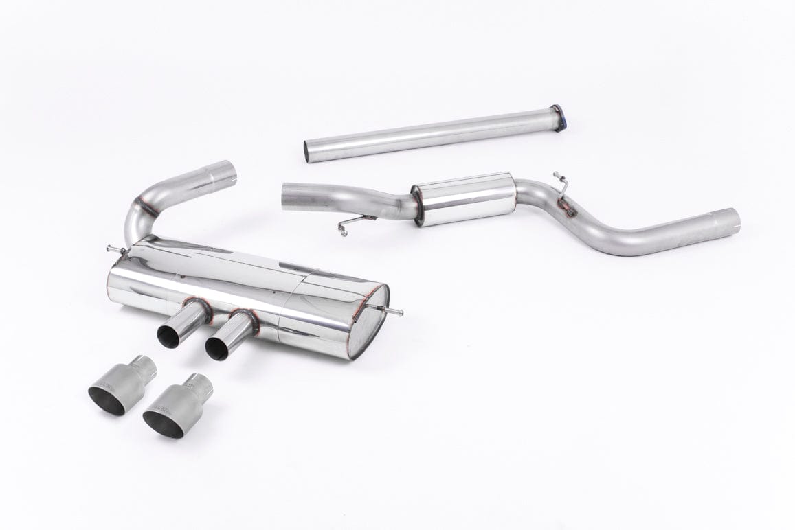 MillTek SSXFD121 Ford Focus Semi-resonated Cat-Back Exhaust with Titanium Tips