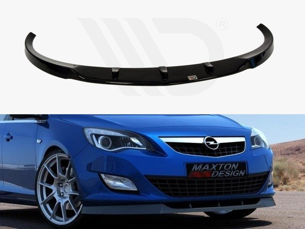 Maxton Design OP-AS-4-FD1T Front Splitter Opel Astra J (pre-facelift) (2009-2012) | ML Performance UK Car Parts