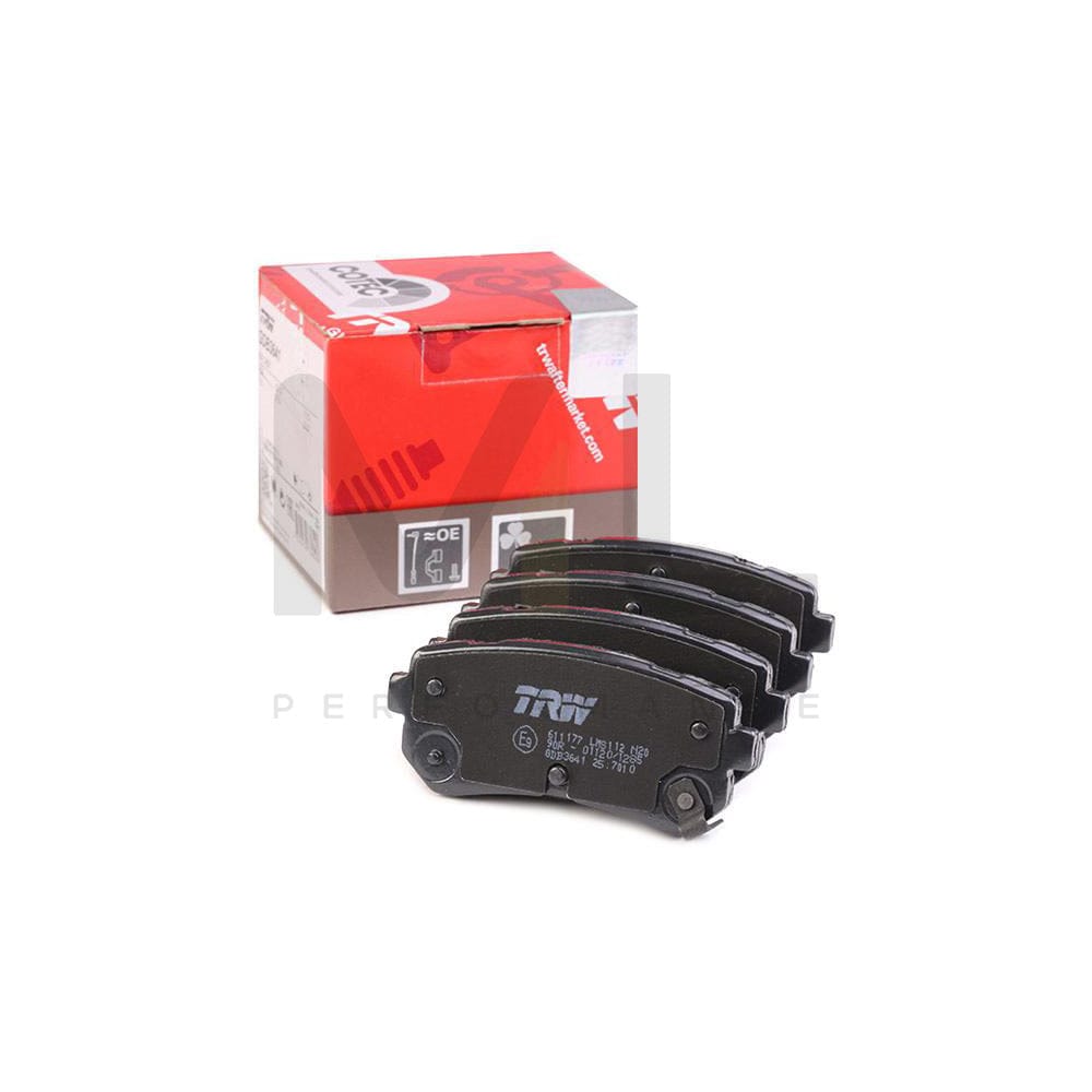 TRW Gdb3641 Brake Pad Set With Acoustic Wear Warning, With Accessories | ML Performance Car Parts