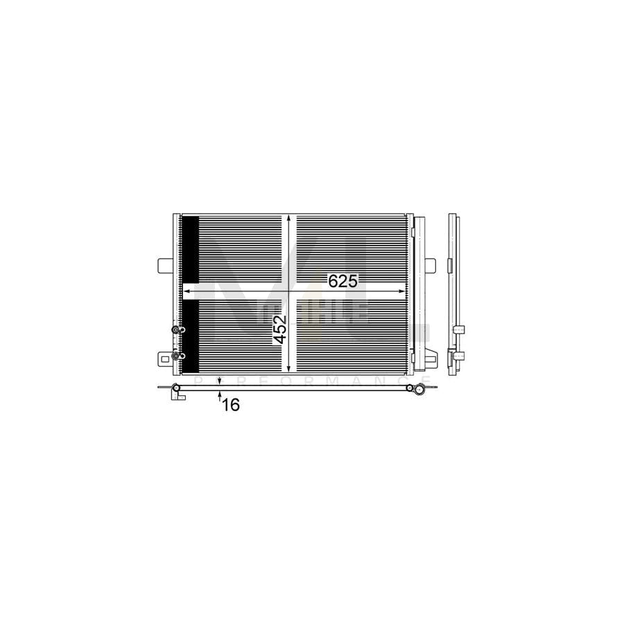 MAHLE ORIGINAL AC 885 000S Air conditioning condenser for VW AMAROK with dryer | ML Performance Car Parts