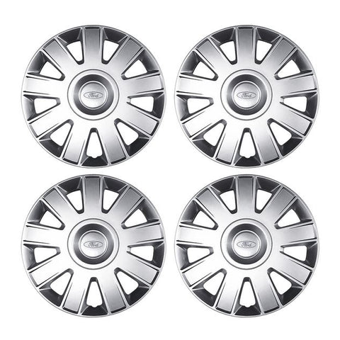 GENUINE FORD 1357462 FOCUS SET OF 4 WHEEL COVER TRIMS, SILVER, FITS 15" STEEL WHEELS | ML Performance UK