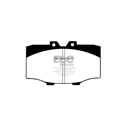 EBC DP380 Toyota Ultimax Front Brake Pads (Inc. Landcruiser & Hi-Lux) 2 | ML Performance UK Car Parts