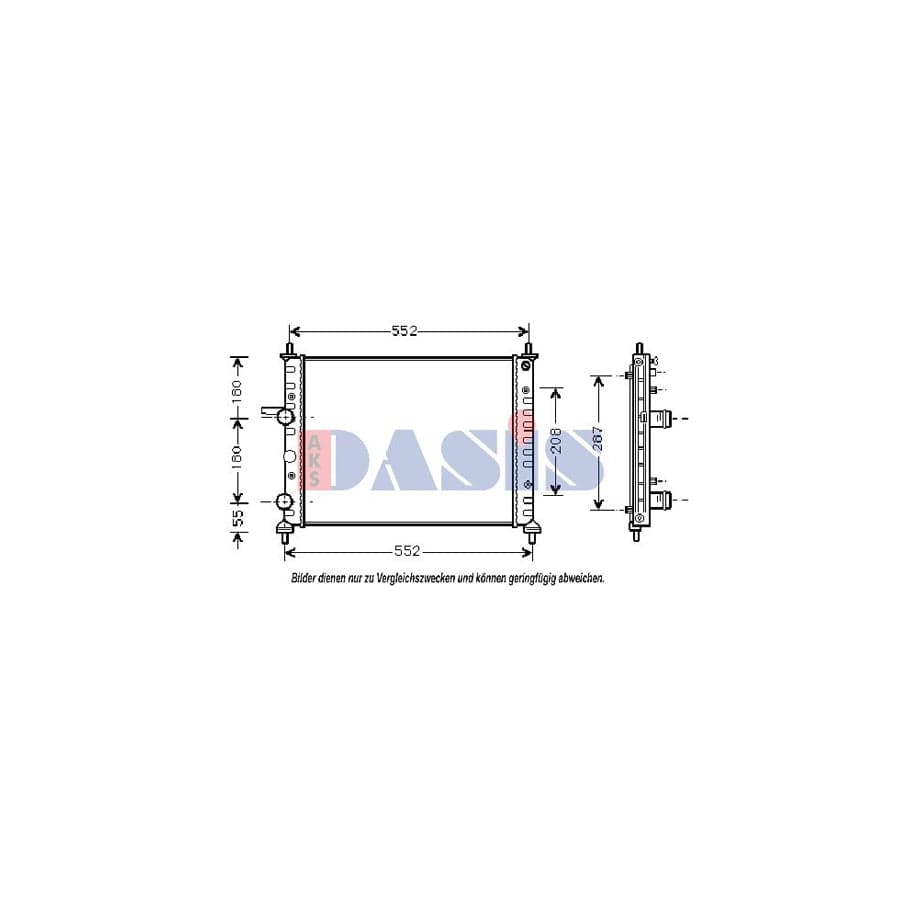 AKS Dasis 080023N Engine Radiator | ML Performance UK