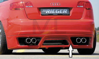 Rieger 00056742 Audi 8P A3 Rear Diffuser 1 | ML Performance UK Car Parts