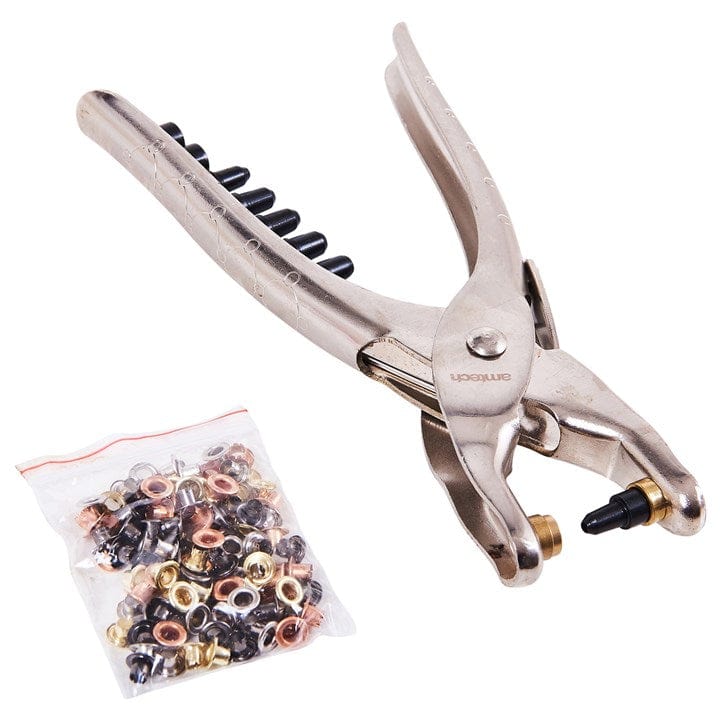 Amtech Interchangeable Hole Punch & Eyelet Plier | ML Performance DIY & Power Tools