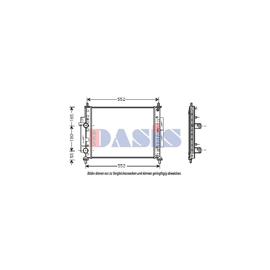 AKS Dasis 080027N Engine Radiator For Fiat Marea | ML Performance UK