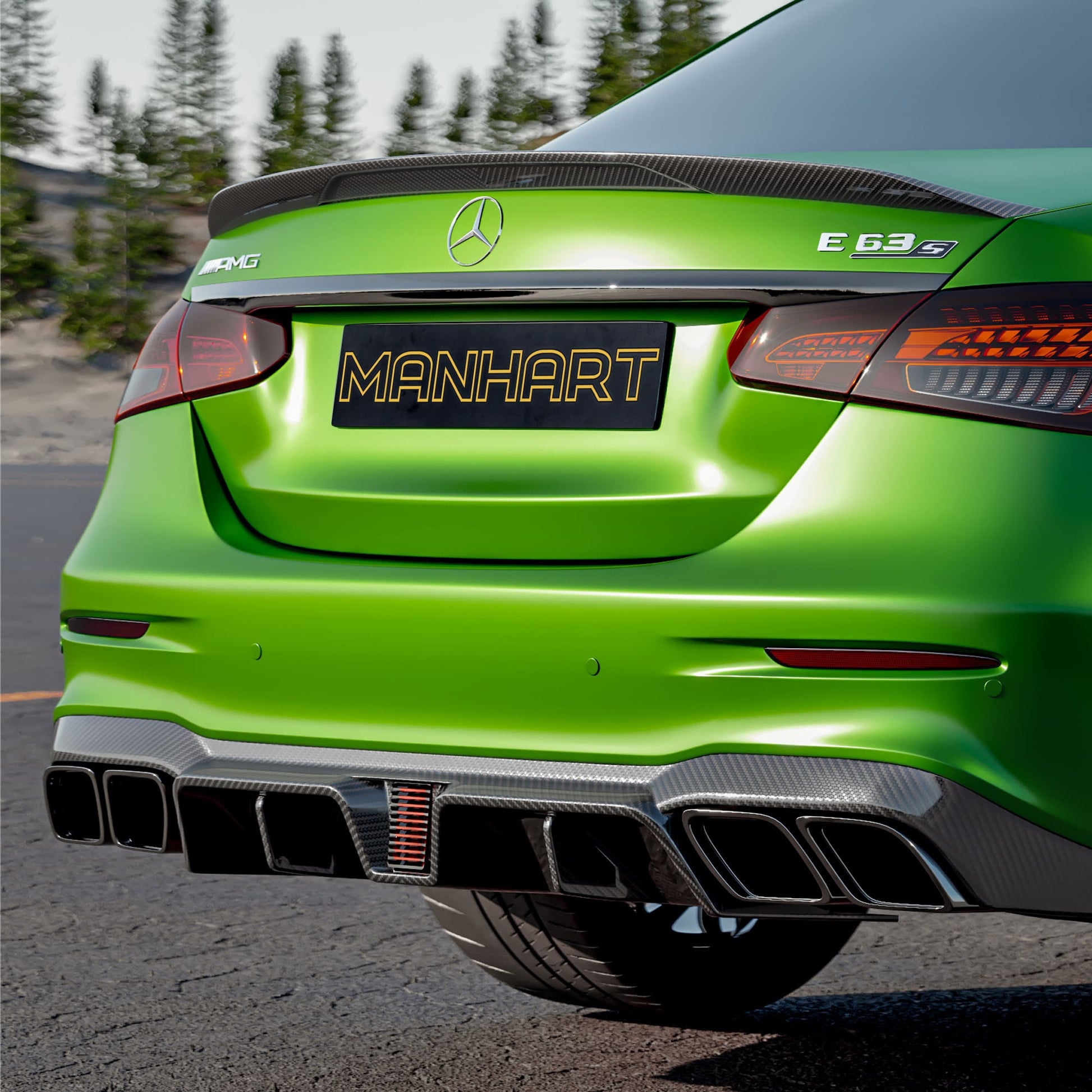 MANHART CARBON REAR DIFFUSER FOR MERCEDES-AMG E 63 (S)