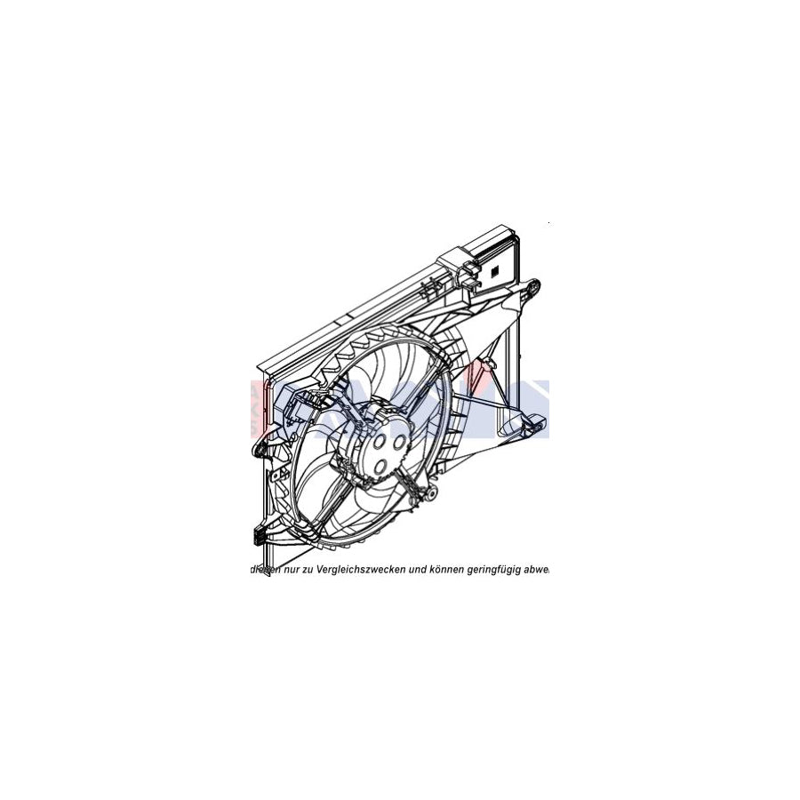 AKS Dasis 528050N Fan, Radiator For Chevrolet Aveo | ML Performance UK