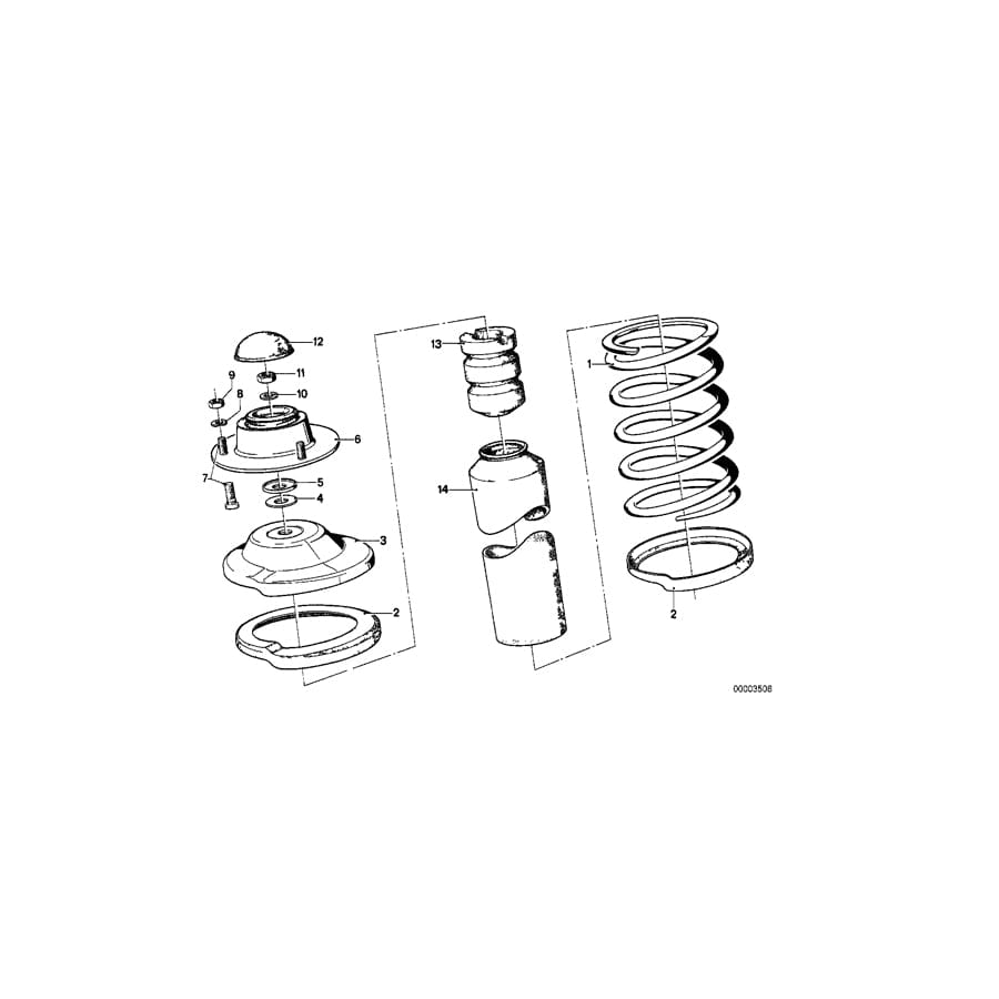 Genuine BMW 31331115479 E21 Coil Spring (Inc. 320, 320i & 316) | ML Performance UK Car Parts