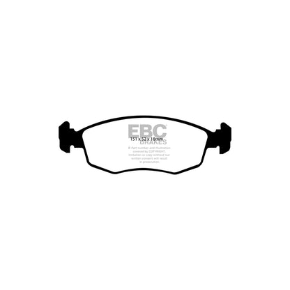 EBC DP1337 Fiat Ultimax Front Brake Pads - TRW Caliper (Inc. Doblo, Punto, Strada Pick-up) 2 | ML Performance UK Car Parts