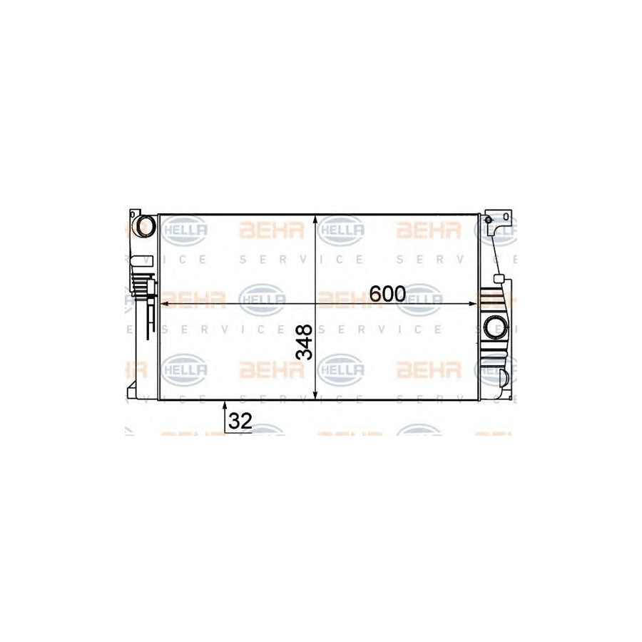 Hella 8MK 376 791-781 Engine Radiator