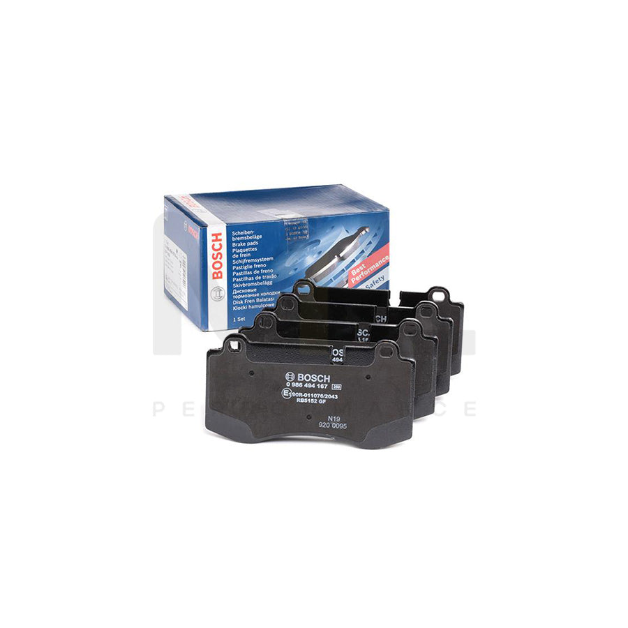 Bosch 0986494167 Brake Pad Set With Anti-Squeak Plate BP1078 | ML Performance Car Parts