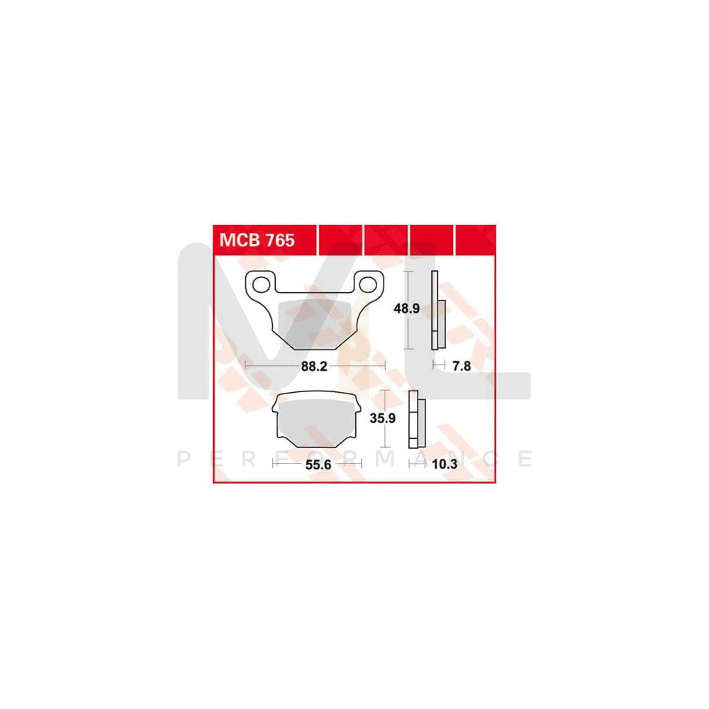 TRW Organic Allround Mcb765 Brake Pad Set | ML Performance Car Parts