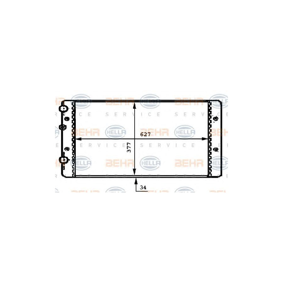 Hella 8MK 376 717-721 Engine Radiator