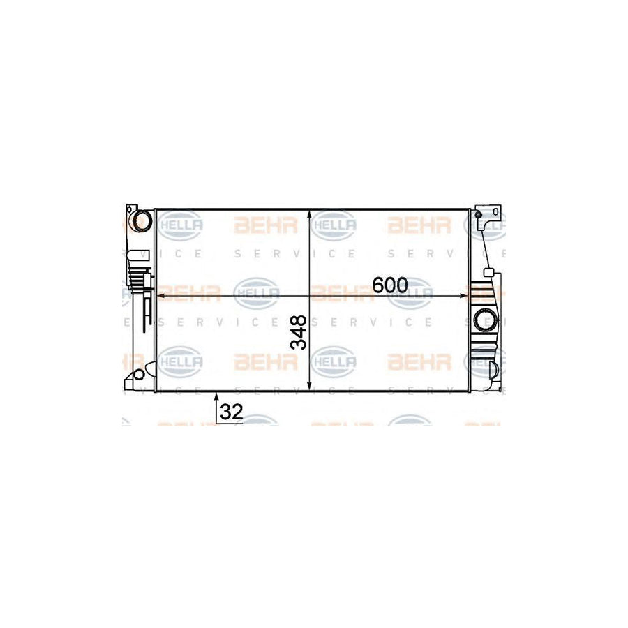 Hella 8MK 376 791-771 Engine Radiator