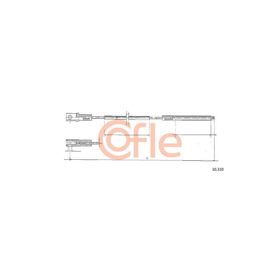 Cofle 10.310 Clutch Cable For VW Transporter