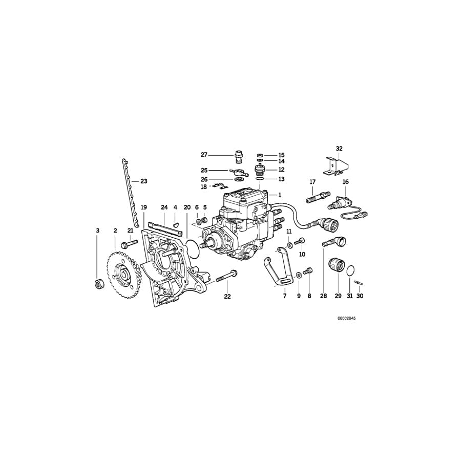 Genuine BMW 13512244539 E36 E34 At-Injection Pump DDE2/50MM (Inc. 525tds, 525td & 325td) | ML Performance UK Car Parts