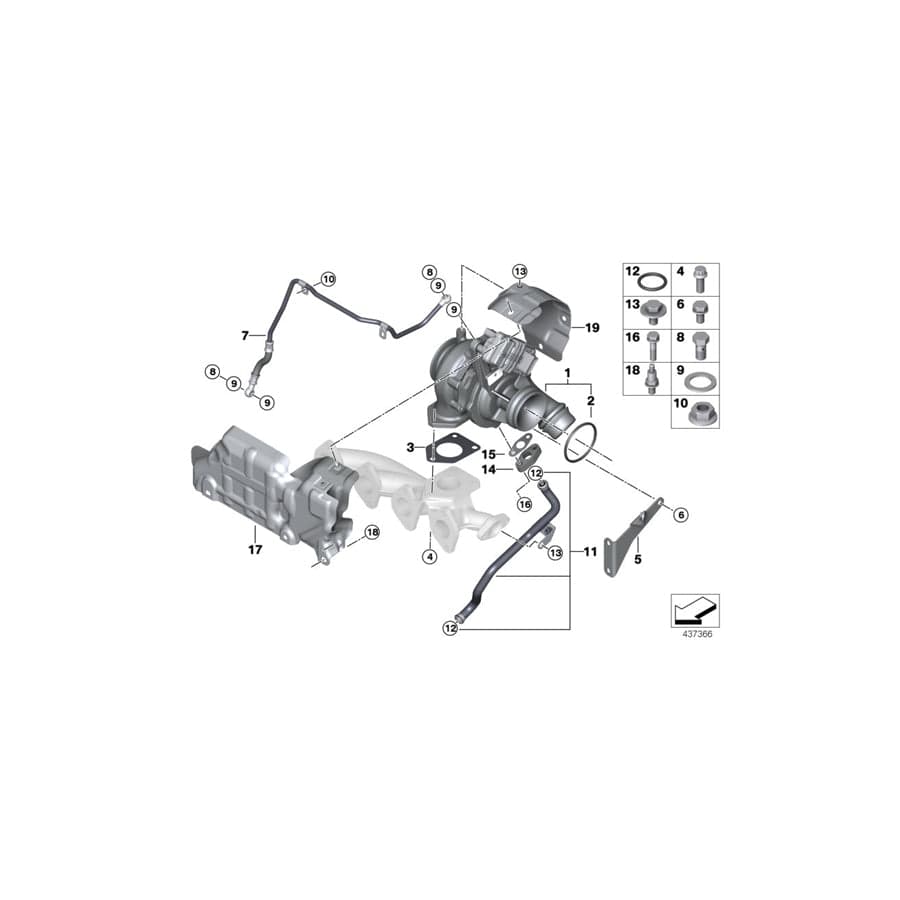 Genuine BMW 11658575459 Heat Resistant Plate (Inc. One D, Cooper SD ALL4 & Cooper D 2.0) | ML Performance UK Car Parts