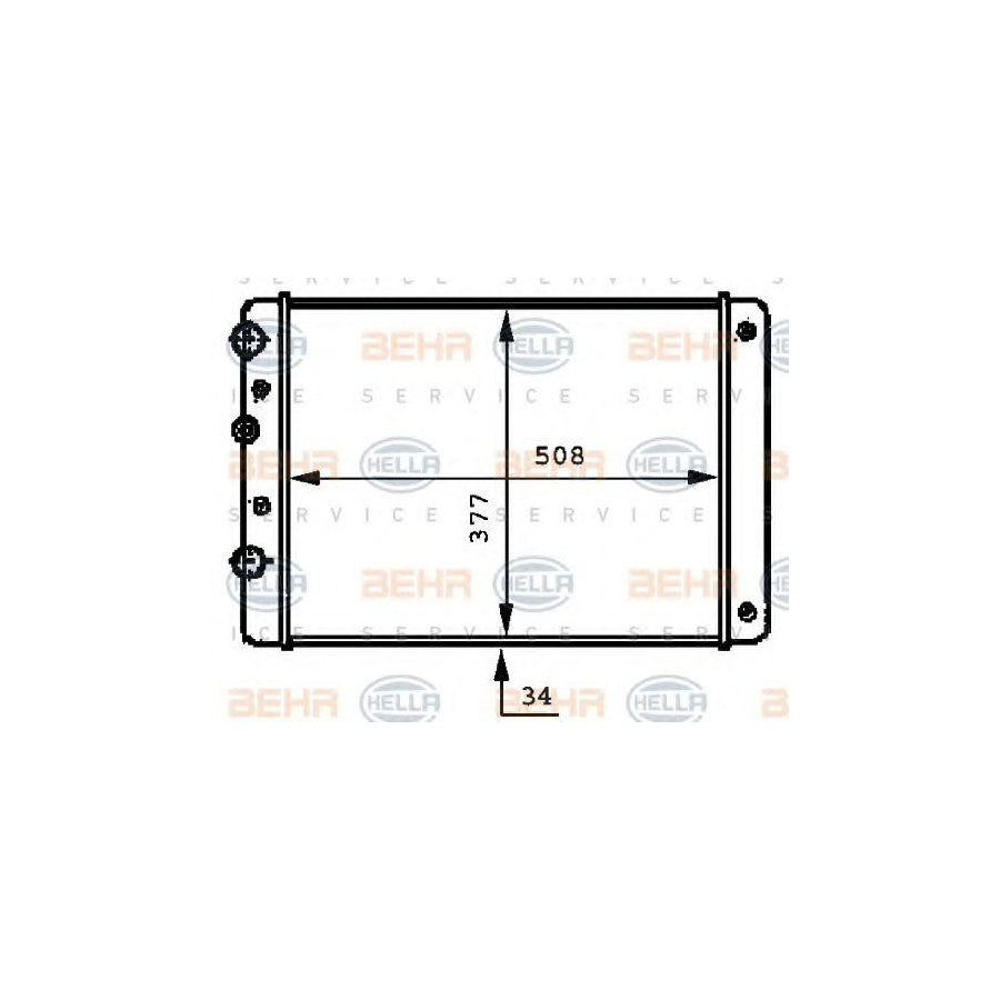 Hella 8MK 376 717-714 Engine Radiator