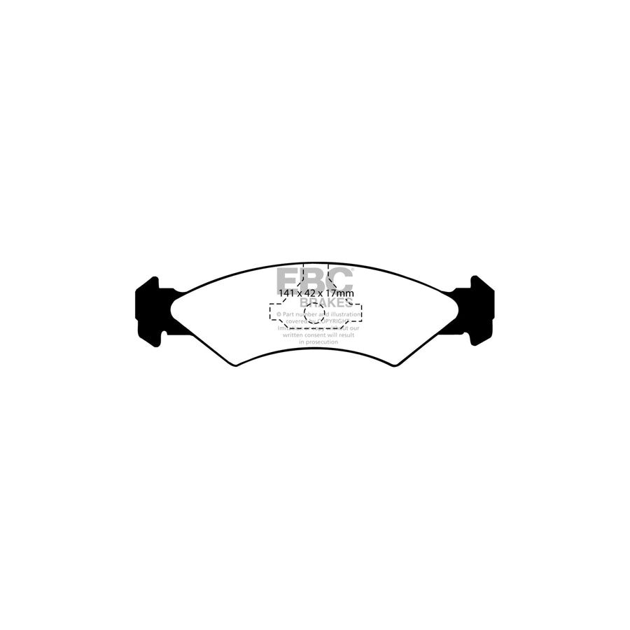 EBC DP2512 Ford Fiesta Mk2 Greenstuff Front Brake Pads 2 | ML Performance UK Car Parts