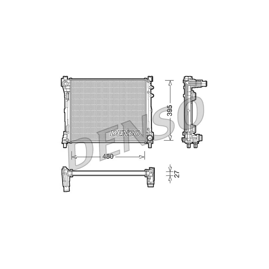 Denso DRM13014 Drm13014 Engine Radiator For Lancia Ypsilon Iii (312) | ML Performance UK