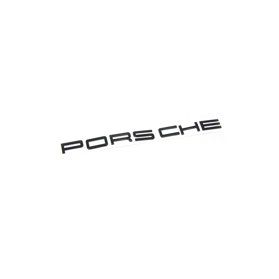 Genuine Porsche 'Porsche' Rear Badge, In Black (High-Gloss) Porsche Macan | ML Performance UK Car Parts