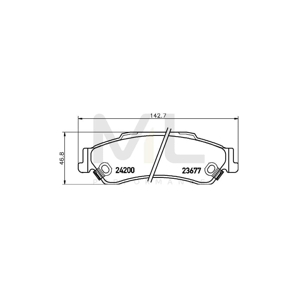 Hella 8DB 355 011-921 Brake Pad Set With Acoustic Wear Warning | ML Performance Car Parts