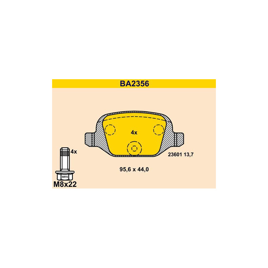 Barum BA2356 Brake Pad Set