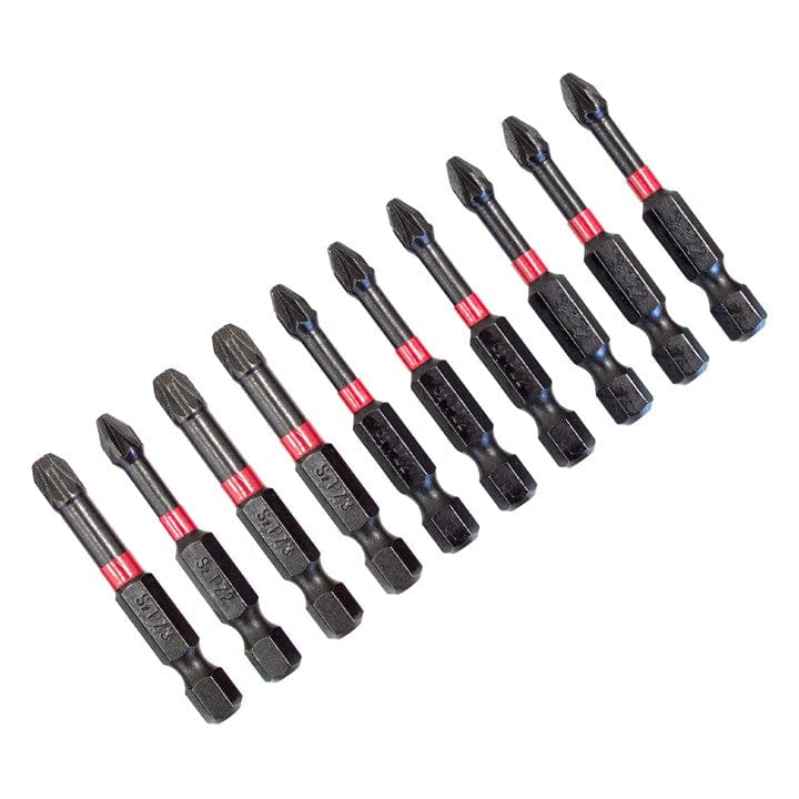 Amtech 10pcs 50mm Impact Screwdriver Bits | ML Performance DIY & Power Tools