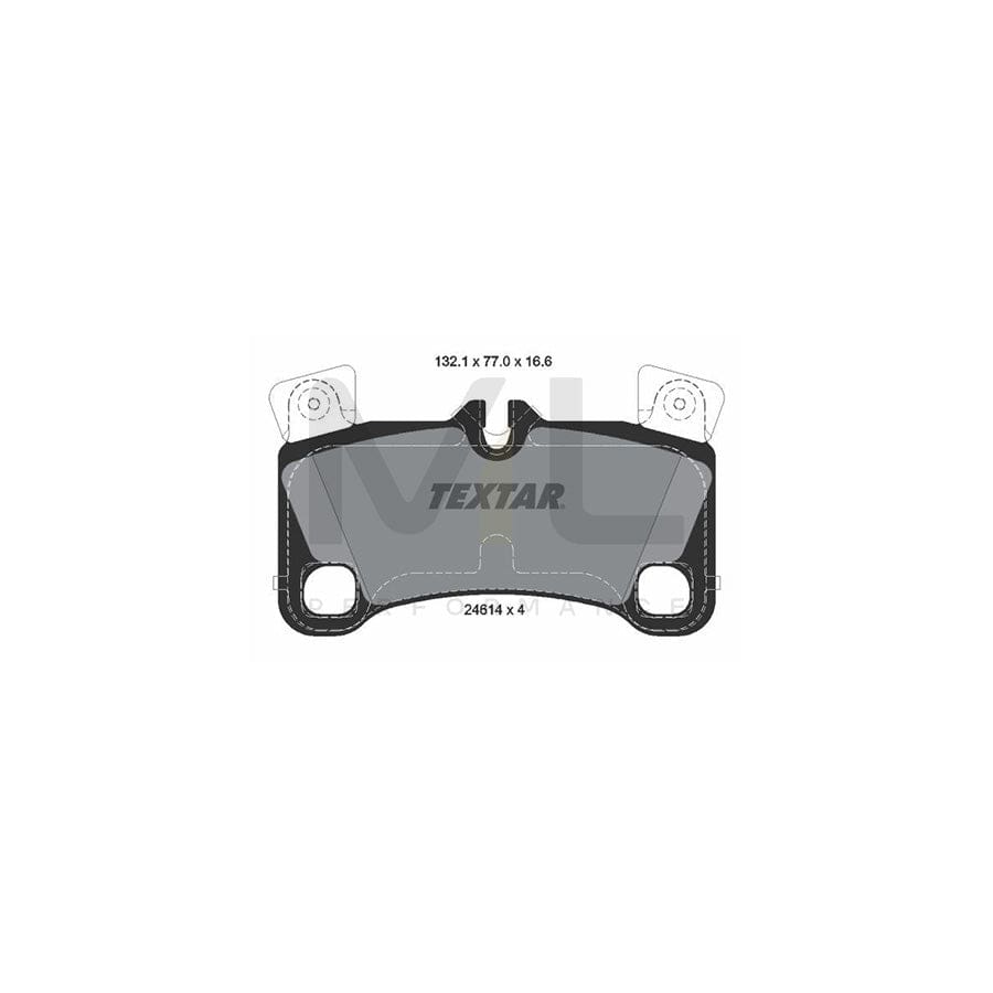 TEXTAR 2461401 Brake pad set prepared for wear indicator, with counterweights | ML Performance Car Parts