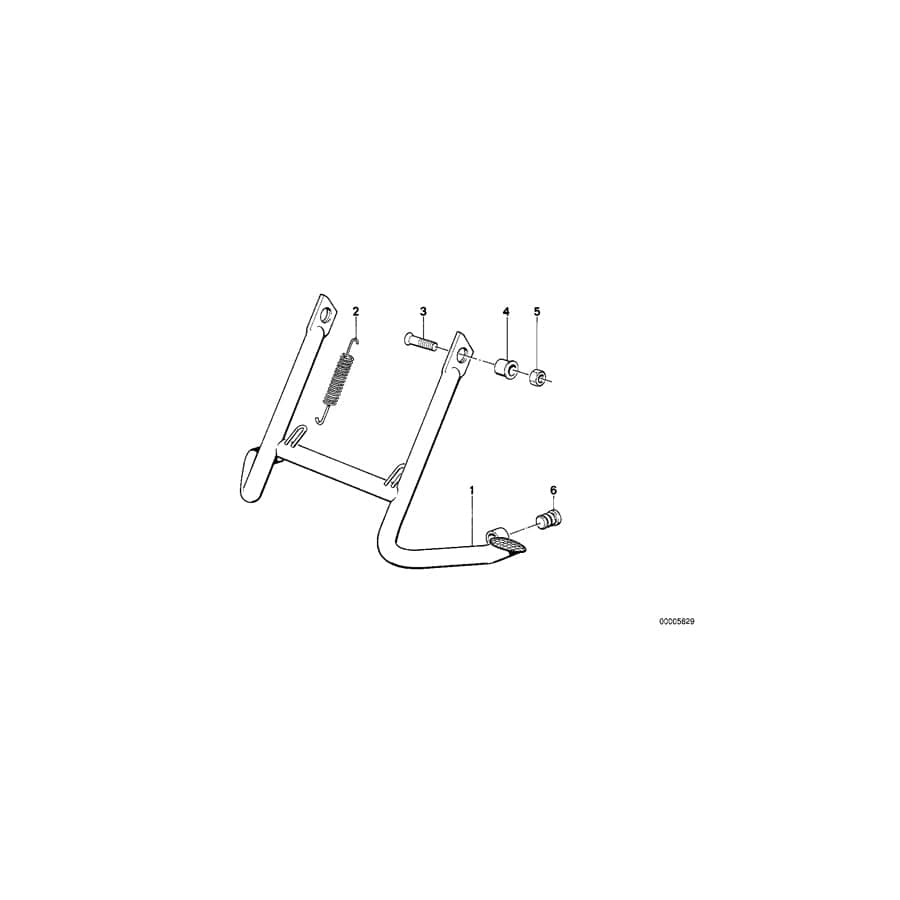 Genuine BMW 46521452384 Center Stand (Inc. R 65 RT) 1 | ML Performance UK Car Parts