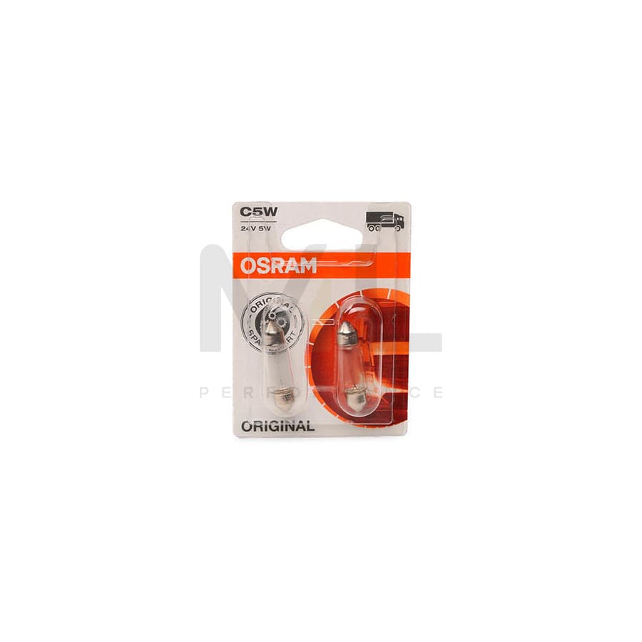 OSRAM ORIGINAL 6423-02B Bulb, licence plate light 24V 5W, C5W, SV8,5-8 | ML Performance Car Parts