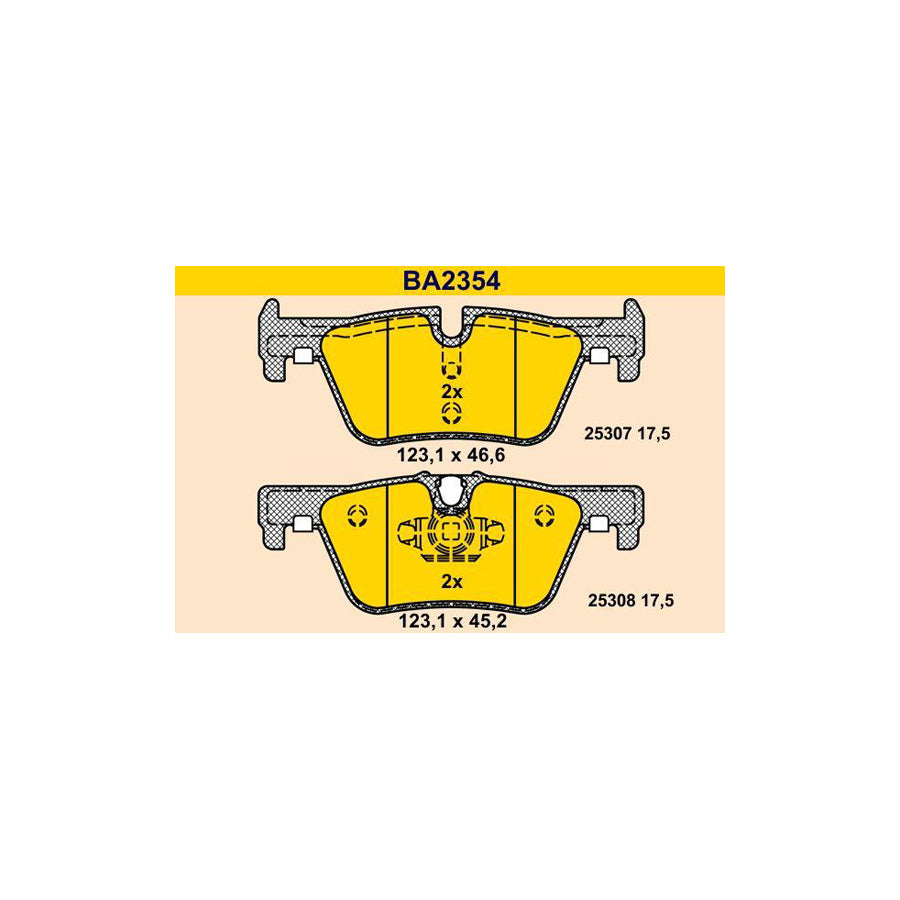 Barum BA2354 Brake Pad Set