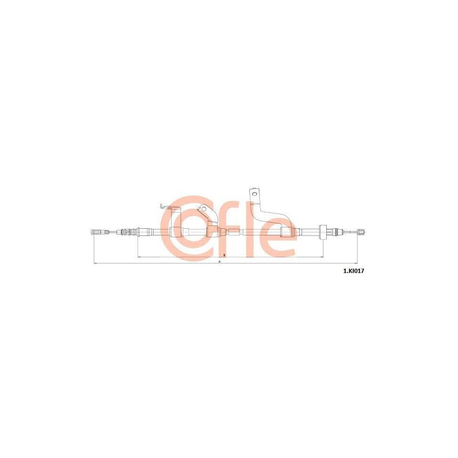 Cofle 1.Ki017 Hand Brake Cable