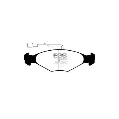 EBC DP384 Talbot Ultimax Front Brake Pads (Inc. Alpine & Solara) 2 | ML Performance UK Car Parts