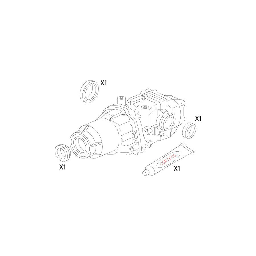 Corteco 19536172 Gasket Set, Differential For Honda Cr-V Ii (Rd) | ML Performance UK