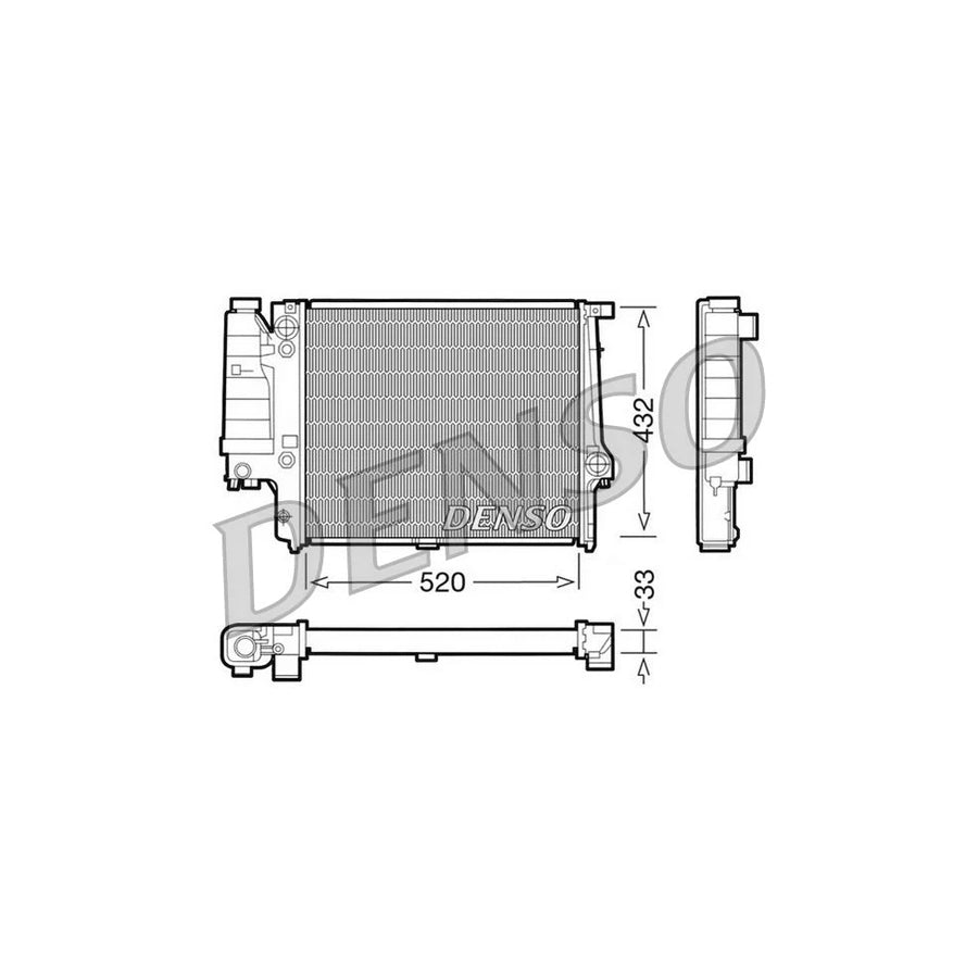 Denso DRM05060 Drm05060 Engine Radiator For Bmw 5 Series | ML Performance UK